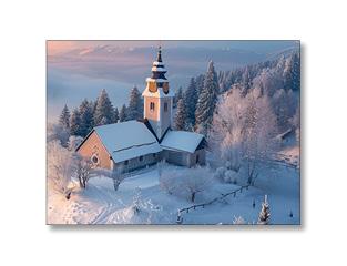 Motiv 24-05 | Kirche in Schneelandschaft